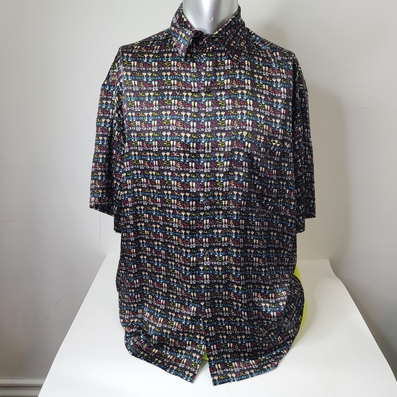 VTG Y2K Nicole Miller Mens Hawaiian Shirt Silk - Picture 2 of 14